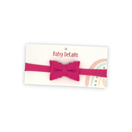Bow Headband - Fuchsia